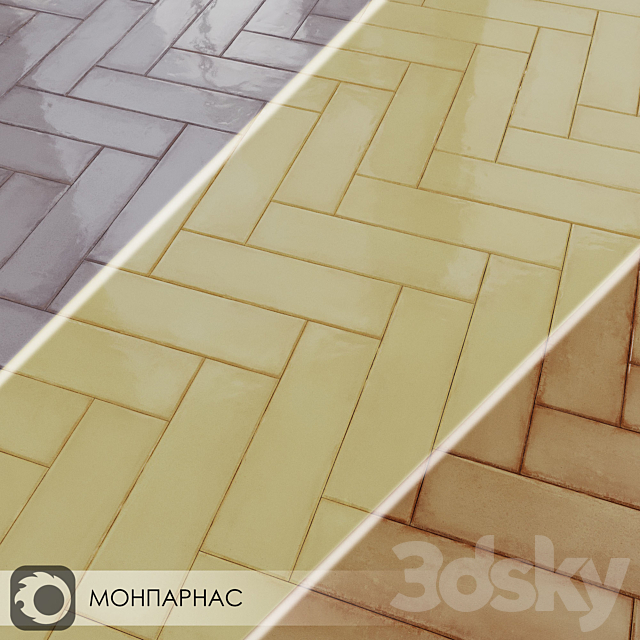 Ceramic Tiles Kerama Marazzi MONPARNACE 3DS Max Model - thumbnail 3