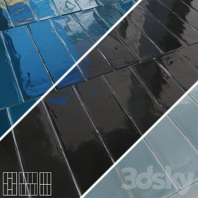 Ceramic wall tiles DNA ECLAT 3ds Max - thumbnail 1