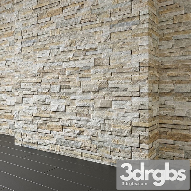 Decor stone msi golden honey 3dsmax Download - thumbnail 1