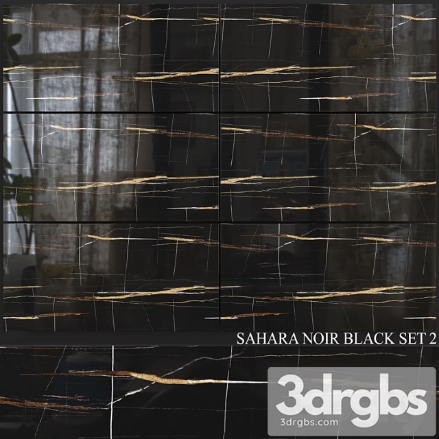 Decovita sahara noir black 600×1200 set 2 3dsmax Download - thumbnail 1