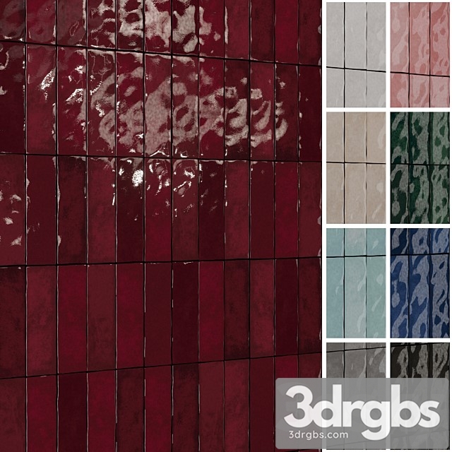 Equipe Artisan Wall Tiles 3dsmax Download - thumbnail 1