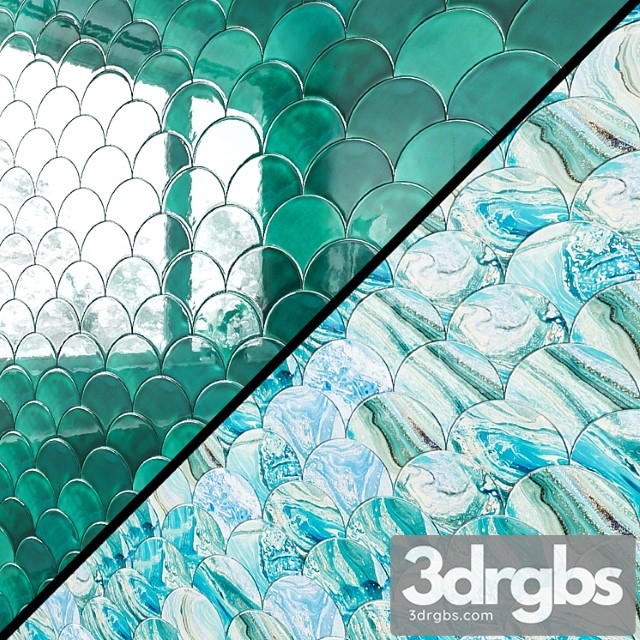 Fish Scale Tile 3dsmax Download - thumbnail 1