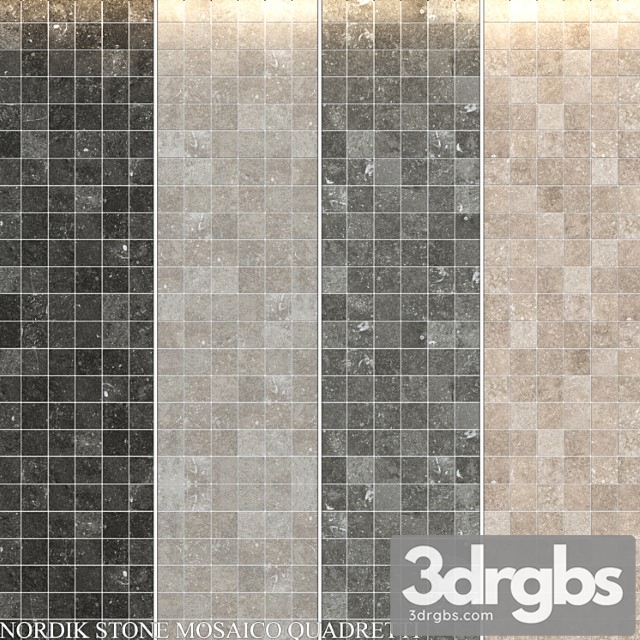 Flaviker Nordik Stone Mosaico Quadretti 3dsmax Download - thumbnail 1