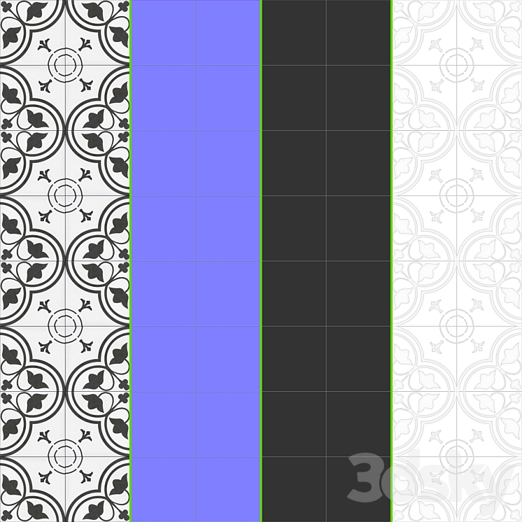 FLoor Tile Collection 01 3DS Max - thumbnail 2