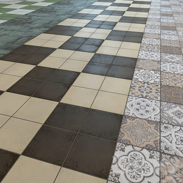 Floor tiles “BARBER” 3DSMax File - thumbnail 1
