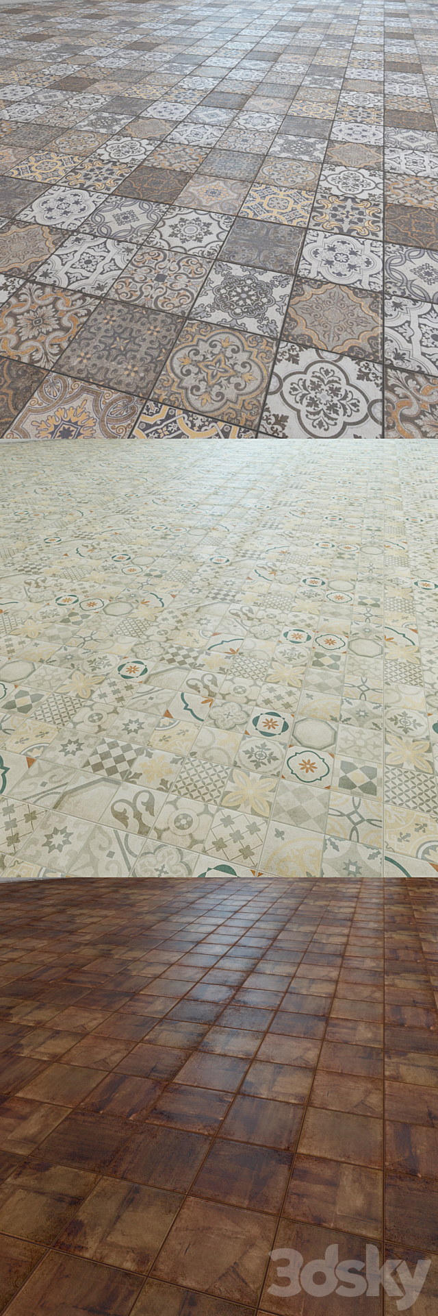 Floor tiles “BARBER” 3DSMax File - thumbnail 3
