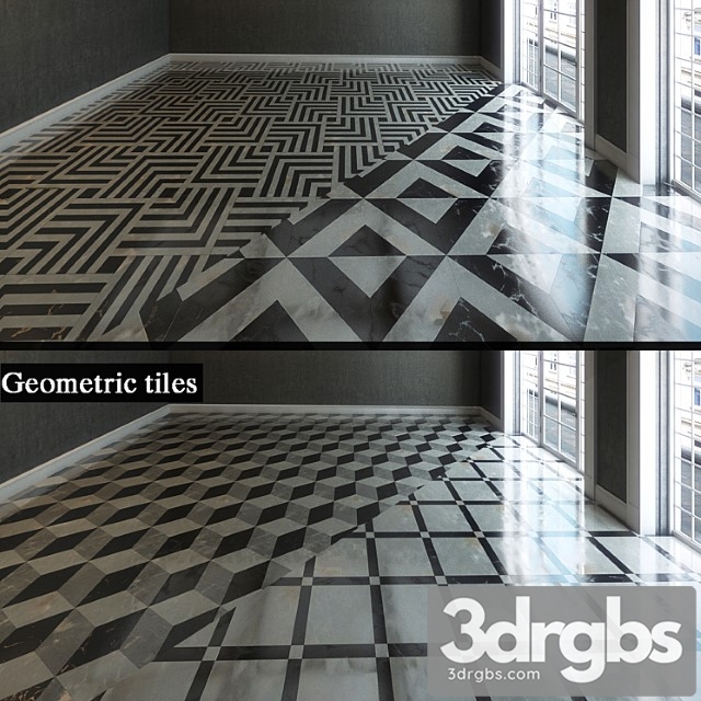 Geometric Tile 3dsmax Download - thumbnail 1