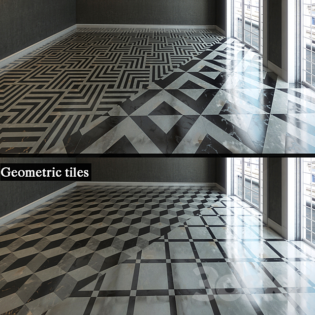 Geometric tile 3DSMax File - thumbnail 1