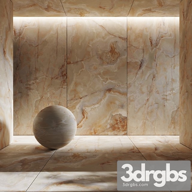 Golden onyx porcelain tile - thumbnail 1