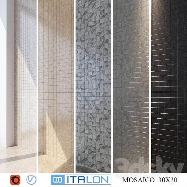 ITALON CLIMB MOSAICO 30×30 3DSMax File - thumbnail 1