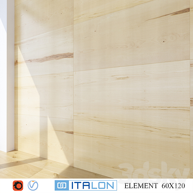 ITALON ELEMENT WOOD 60×120 3DSMax File - thumbnail 1