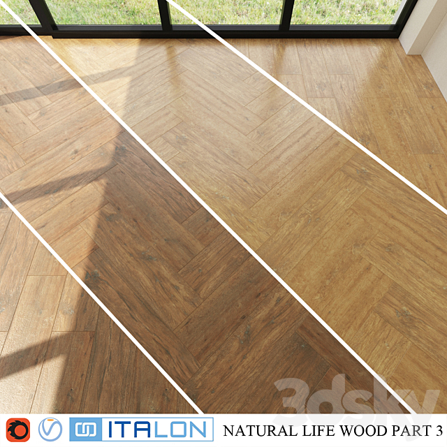 ITALON NATURAL LIFE WOOD 22.5X90 PART 3 3DSMax File - thumbnail 1