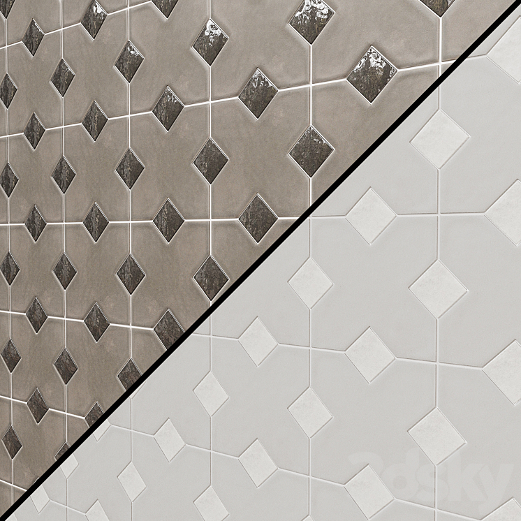 KASBAH Equipe Ceramicas tiles 3DS Max Model - thumbnail 1