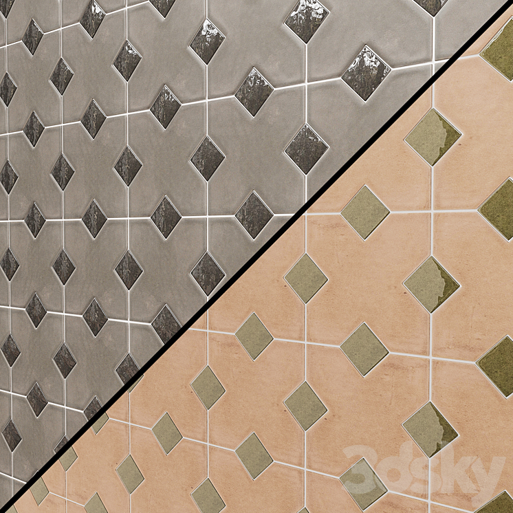 KASBAH Equipe Ceramicas tiles 3DS Max Model - thumbnail 2