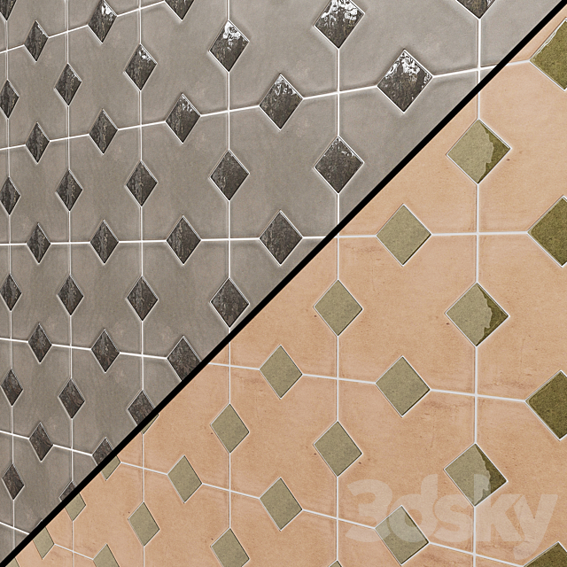 KASBAH Equipe Ceramicas tiles 3DS Max Model - thumbnail 2