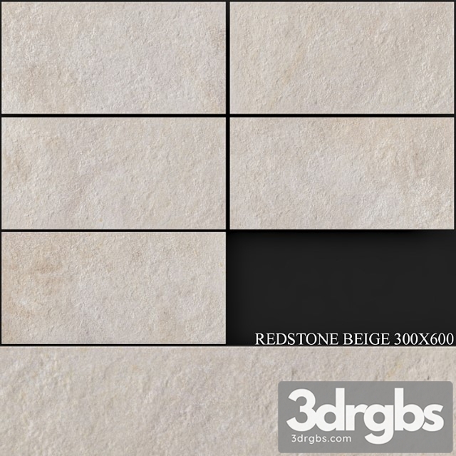 Keros redstone beige 300×600 3dsmax Download - thumbnail 1