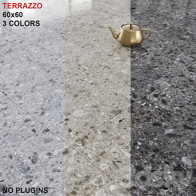 KERRANOVA Terrazzo Tile Set 3DSMax File - thumbnail 1