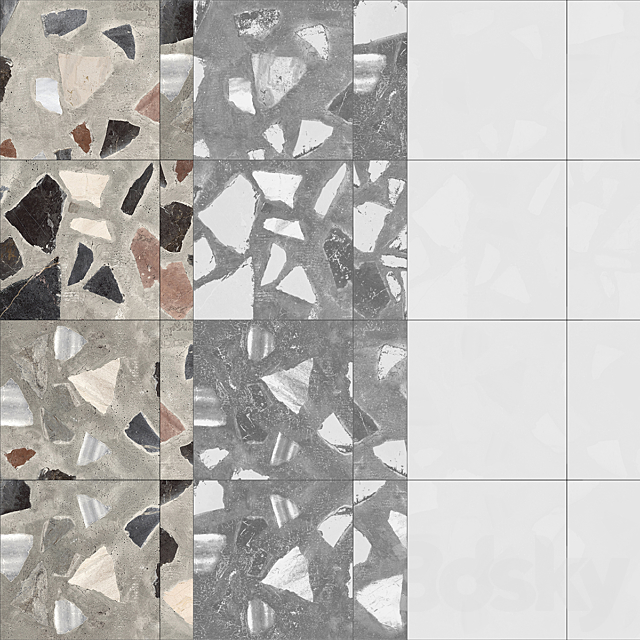 Large terrazzo 3DS Max Model - thumbnail 3