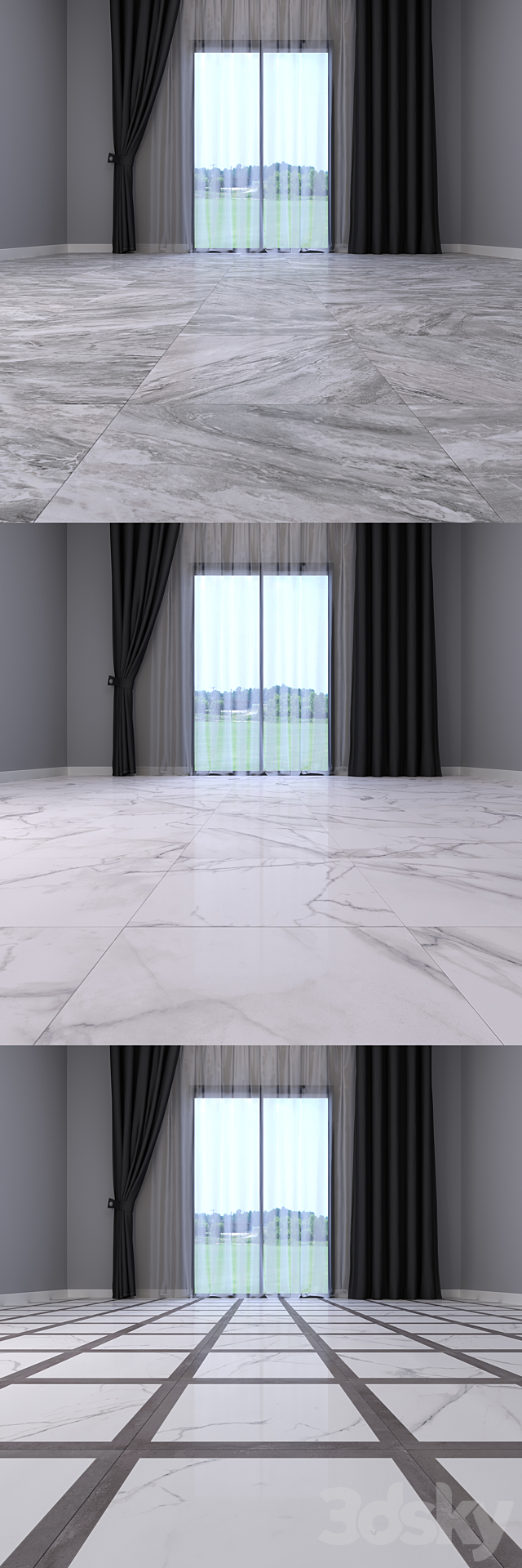 Marble Floor Set 2 3DSMax File - thumbnail 3