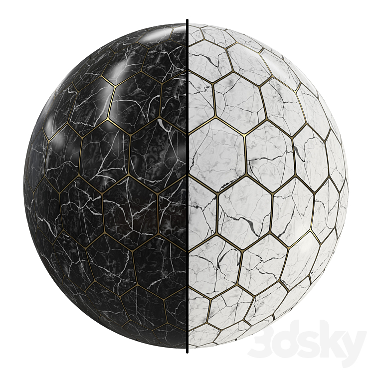 Marble Floor Tile stone FB1 4K 3DS Max - thumbnail 1