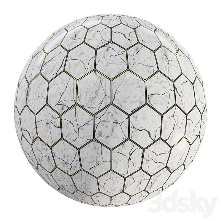 Marble Floor Tile stone FB1 4K 3DS Max - thumbnail 2