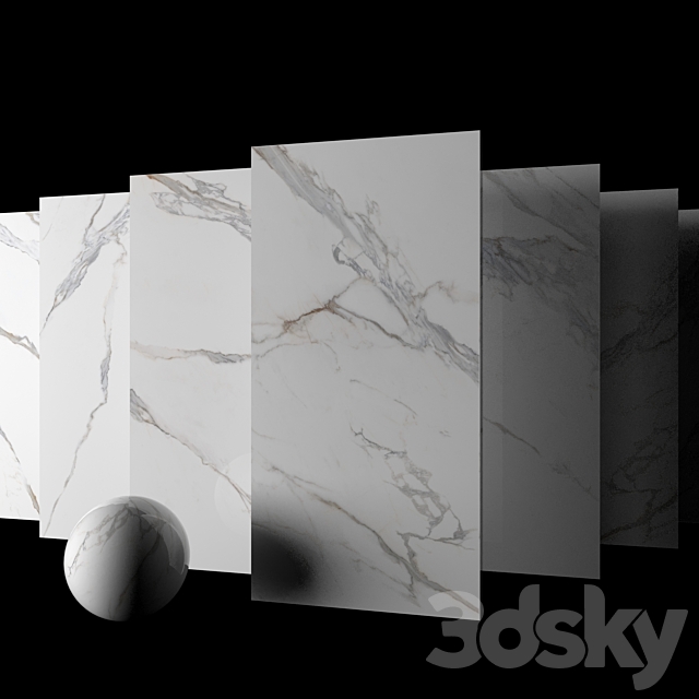 Marble Set Museum Kritios Set 1 3DS Max Model - thumbnail 2