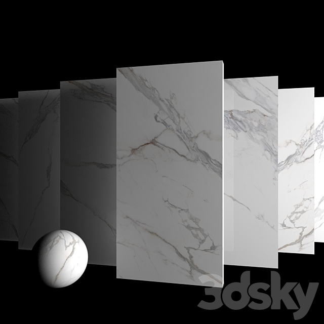 Marble Set Museum Kritios Set 1 3DS Max Model - thumbnail 3