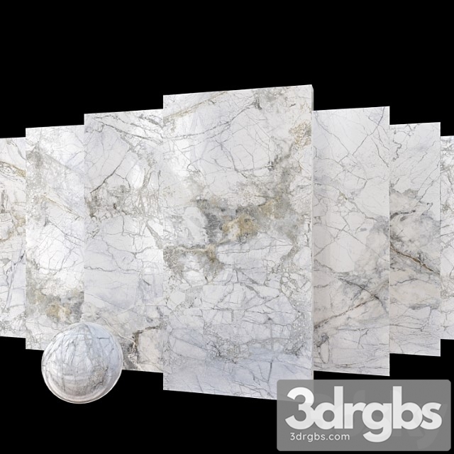 Marble set museum supreme white set 1 3dsmax Download - thumbnail 1