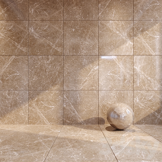 Marble Tile Adore Beige 60×60 3ds Max - thumbnail 1