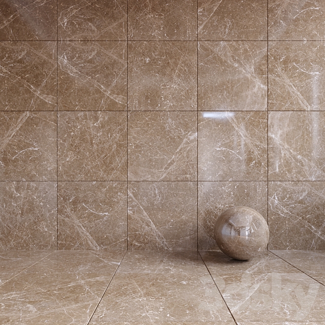 Marble Tile Adore Beige 60×60 3ds Max - thumbnail 2