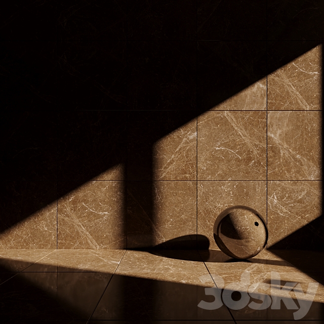 Marble Tile Adore Beige 60×60 3ds Max - thumbnail 3