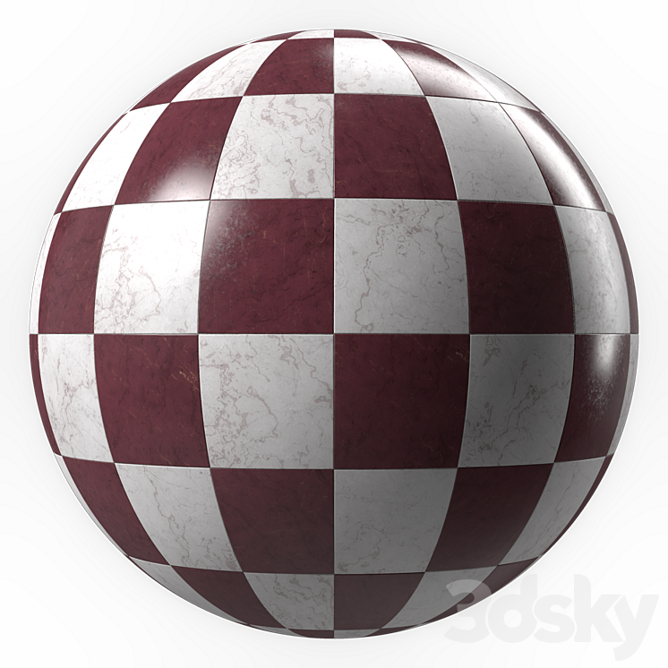 Marble Tile Materials 17- By Sbar Pbr 4k Seamless 3DS Max Model - thumbnail 2