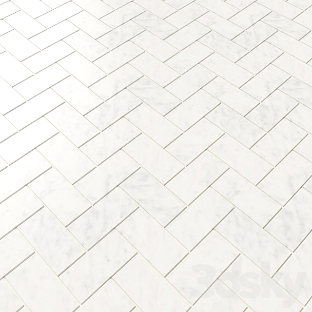 Marmori Chevron Brick 4 types 3DSMax File - thumbnail 4