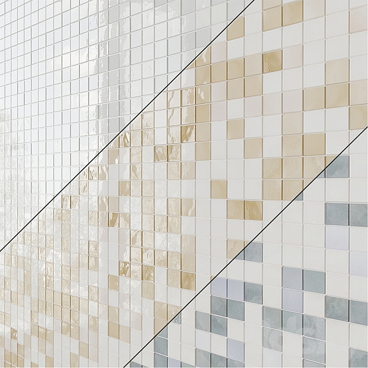 Mosaic Kerama Marazzi Stelline Tiles 3DS Max Model - thumbnail 1