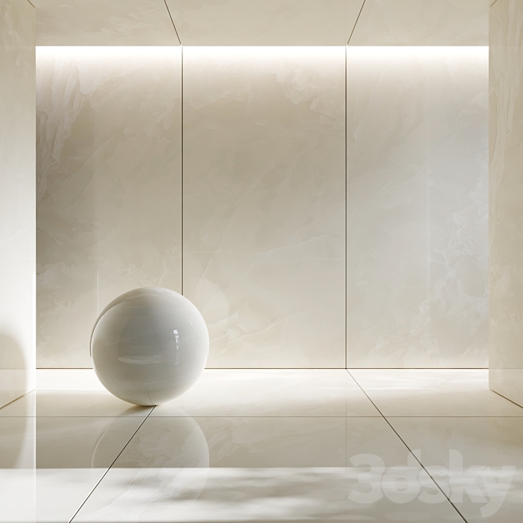 Onyx porcelain stoneware Onice Ghiaccio 3DS Max - thumbnail 1