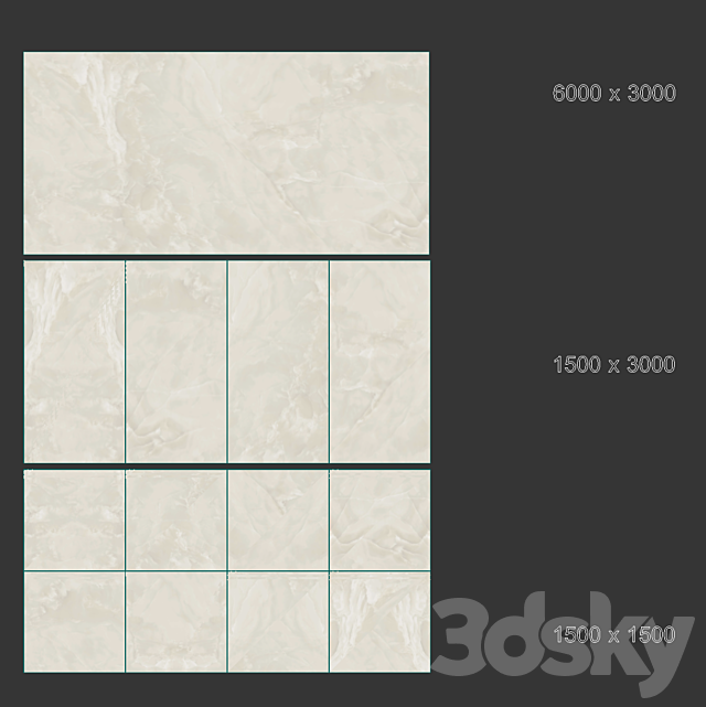 Onyx porcelain stoneware Onice Ghiaccio 3DSMax File - thumbnail 4