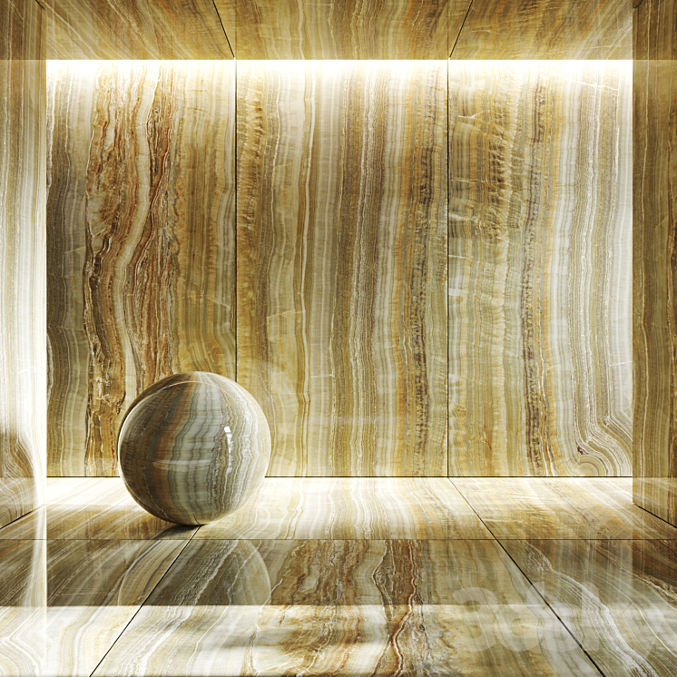 Onyx porcelain stoneware Onice Verde 3DS Max - thumbnail 1