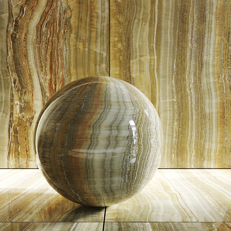 Onyx porcelain stoneware Onice Verde 3DS Max - thumbnail 2