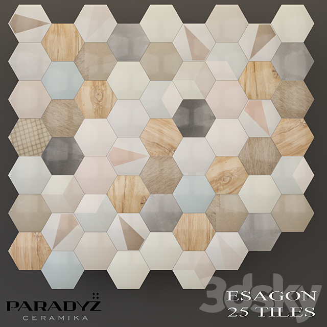 Paradyz Esagon 3DSMax File - thumbnail 1