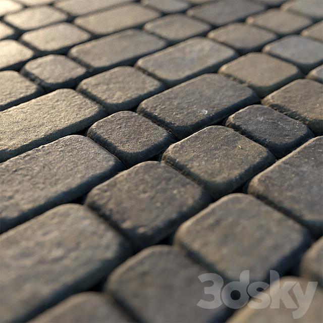 Paving slabs 03 3DS Max Model - thumbnail 2