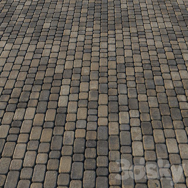 Paving slabs 03 3DS Max Model - thumbnail 3