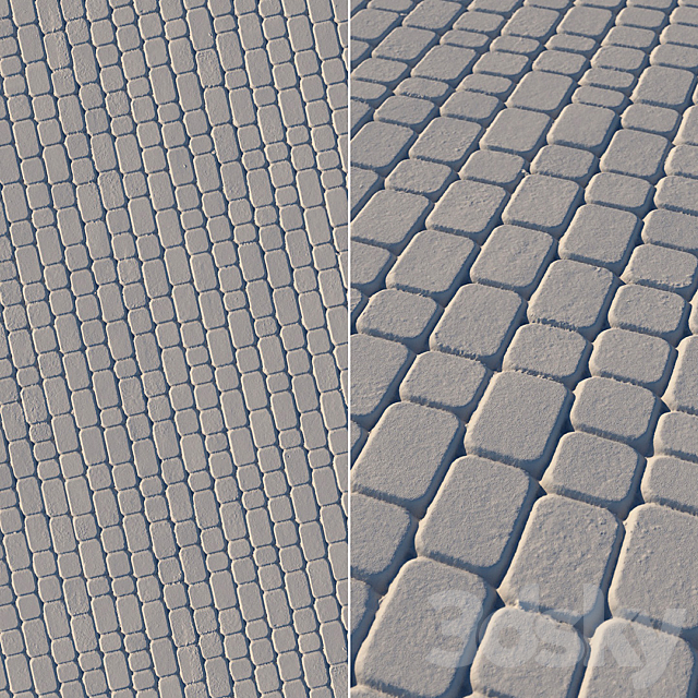 Paving slabs 03 3DS Max Model - thumbnail 4