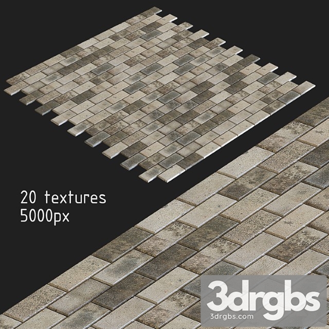 Paving slabs. 20 textures 3dsmax Download - thumbnail 1