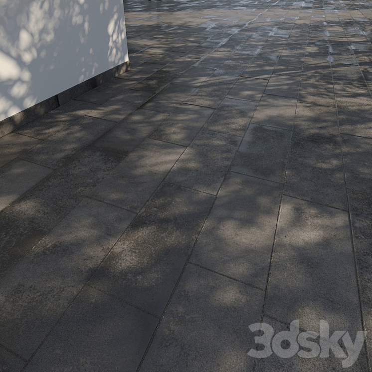 Paving slabs 600×300 mm 3DS Max Model - thumbnail 2