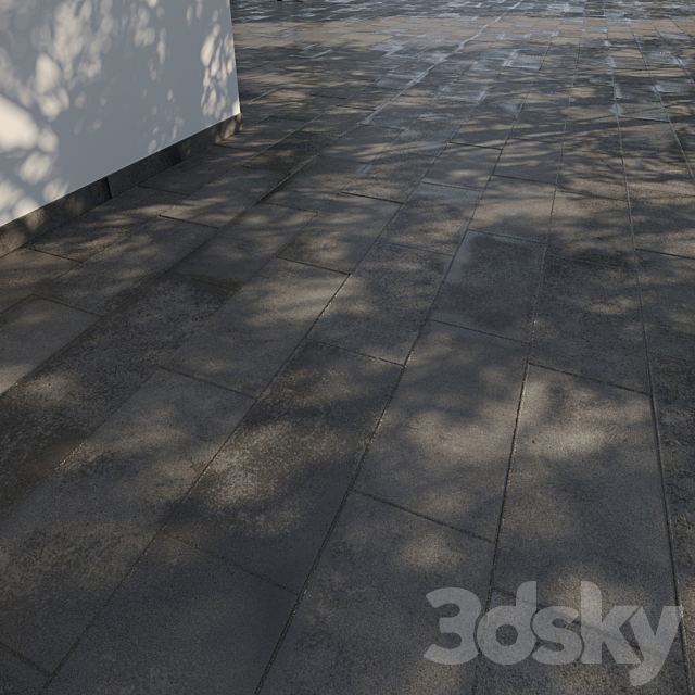 Paving slabs 600×300 mm 3DSMax File - thumbnail 2