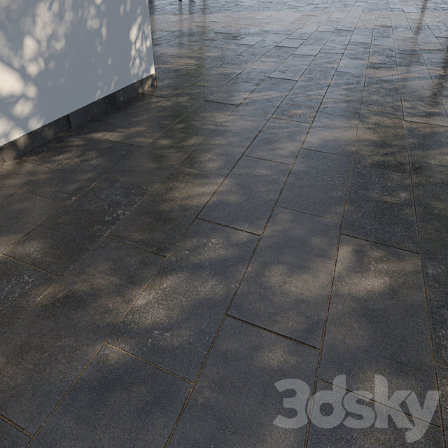 Paving slabs 600×300 mm 3DSMax File - thumbnail 3