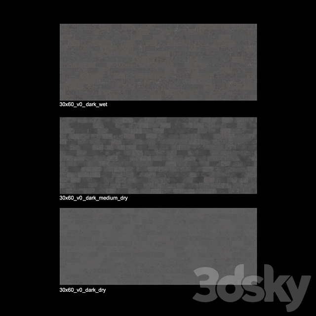 Paving slabs 600×300 mm 3DSMax File - thumbnail 5