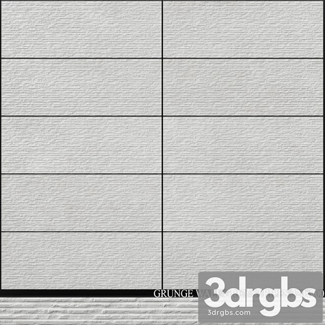 Peronda Grunge Wall Grey Stripes 320×900 3dsmax Download - thumbnail 1