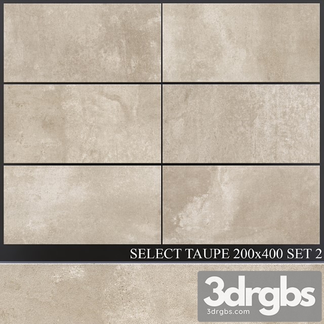 Peronda Select Taupe 200×400 Set 2 3dsmax Download - thumbnail 1