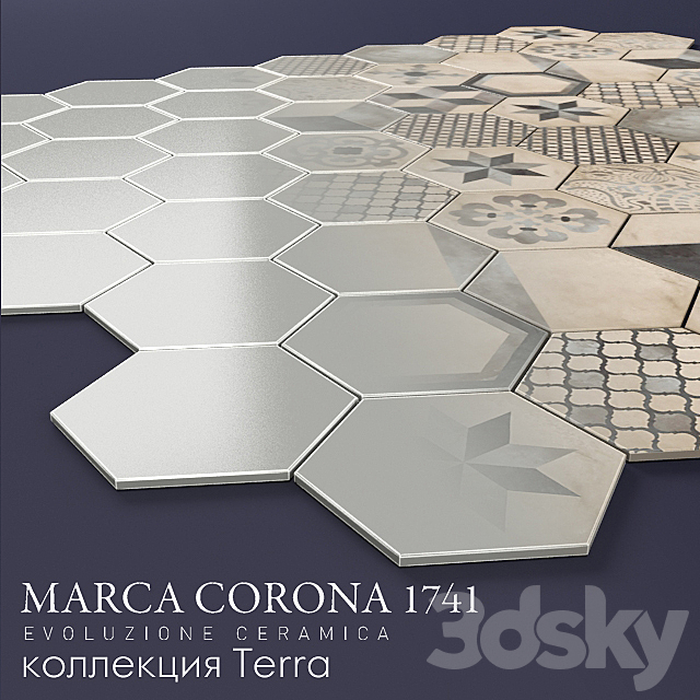 Porcelain Marca Corona Terra 3DS Max Model - thumbnail 3